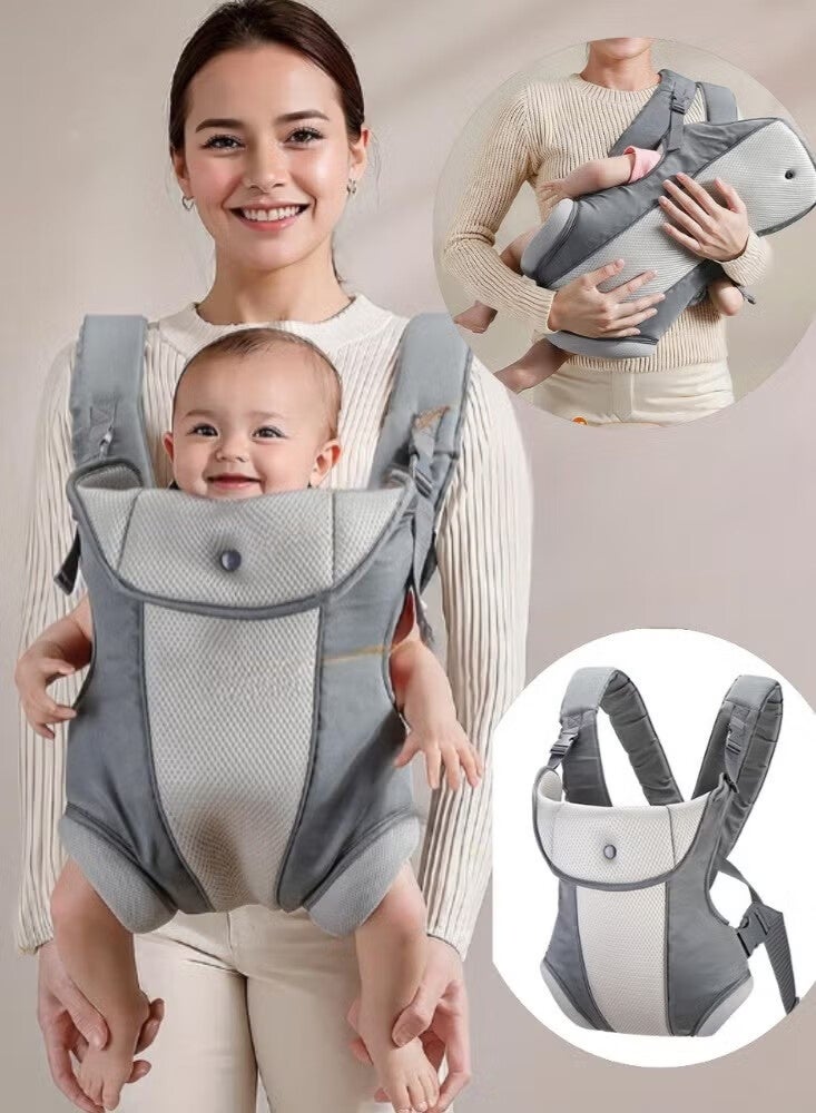 AGREON Baby Wrap Carrier Baby Adjustable Wraps Carrier Ergonomic Infant Carriers Easy to Wear Infant Carrier Slings, Lightweight Hands Free Baby Sling, Adjustable Baby Carriers for Newborn to Toddler，Newborn to Toddler 1-48 Months Front and Back Baby Holder Carrier for Men Dad Mom - Image 1